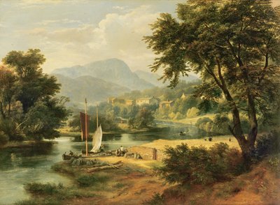 View of Clappersgate on the River Brathay Above Windermere by Ramsay Richard Reinagle